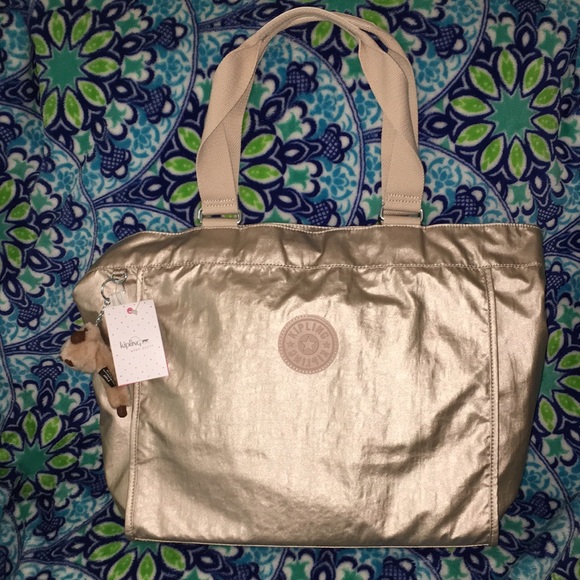 Kipling Gold Tote - Picture 2 of 8